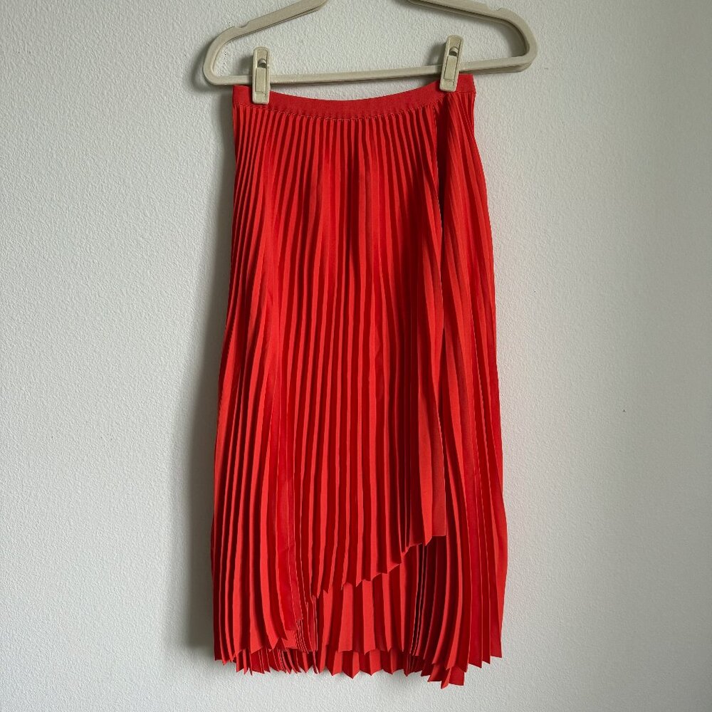 Aritzia Babaton Pleated ladder maxi skirt